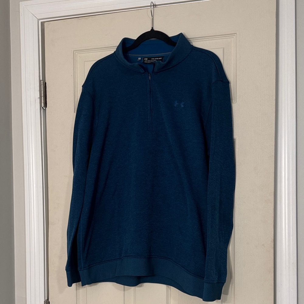 Under Armour Men's Zip Up Sweater in Deep Blue